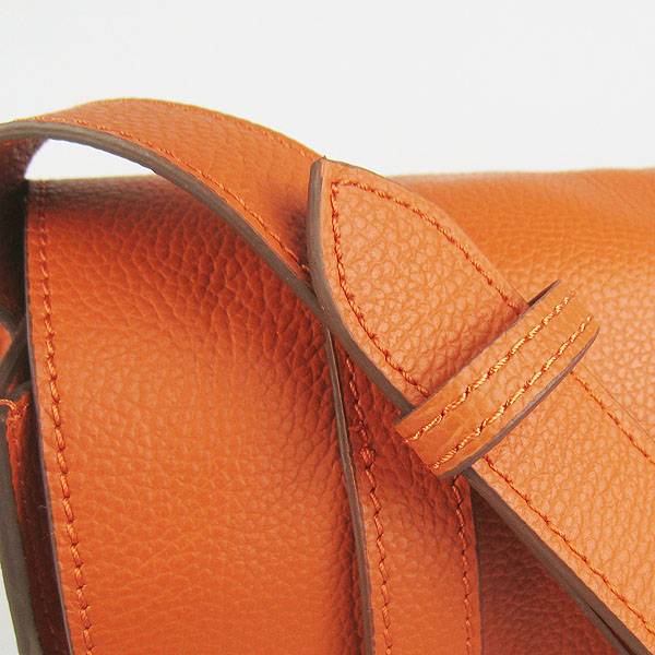 Hermes Jypsiere Togo Leather Messenger Bag H2810 Orange Hermes Jypsiere Togo Leather Messenger Bag H2810 Orange