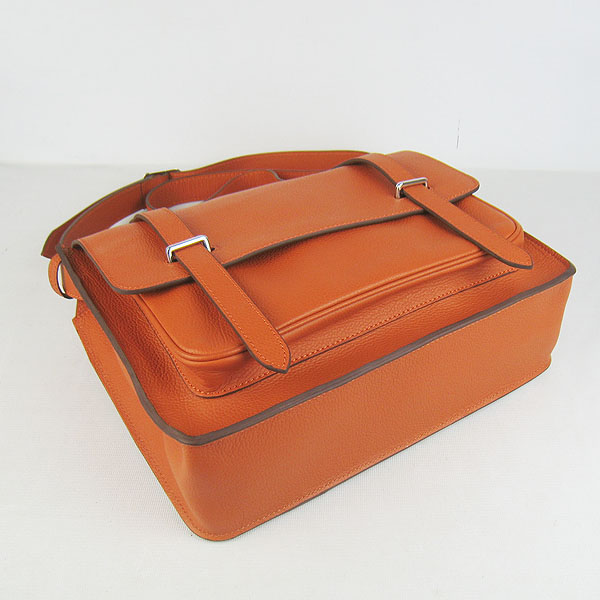 Hermes Jypsiere Togo Leather Messenger Bag H2810 Orange Hermes Jypsiere Togo Leather Messenger Bag H2810 Orange