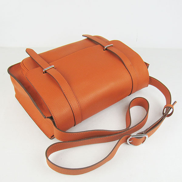 Hermes Jypsiere Togo Leather Messenger Bag H2810 Orange Hermes Jypsiere Togo Leather Messenger Bag H2810 Orange