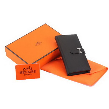 Hermes Bearn Japonaise Bi-Fold A208 Black Hermes Bearn Japonaise Bi-Fold A208 Black