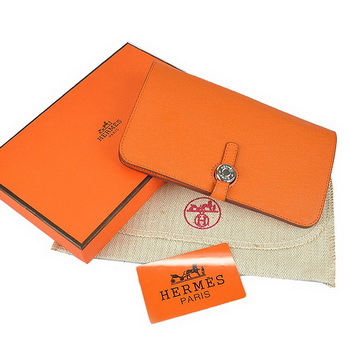Hermes Dogon Wallet Travel Case H001 Orange Hermes Dogon Wallet Travel Case H001 Orange