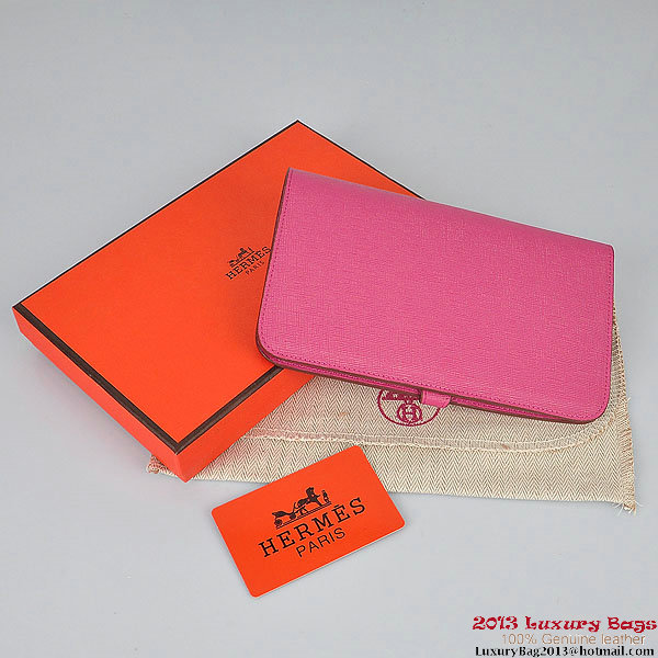 Hermes Dogon Wallet Travel Case H001 Peach Hermes Dogon Wallet Travel Case H001 Peach