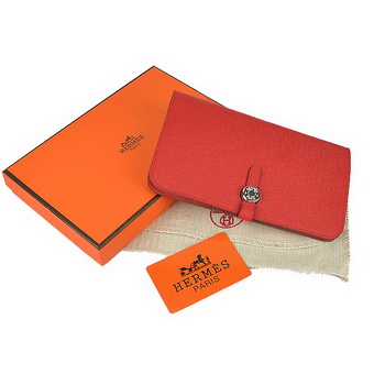Hermes Dogon Wallet Travel Case H001 Red Hermes Dogon Wallet Travel Case H001 Red