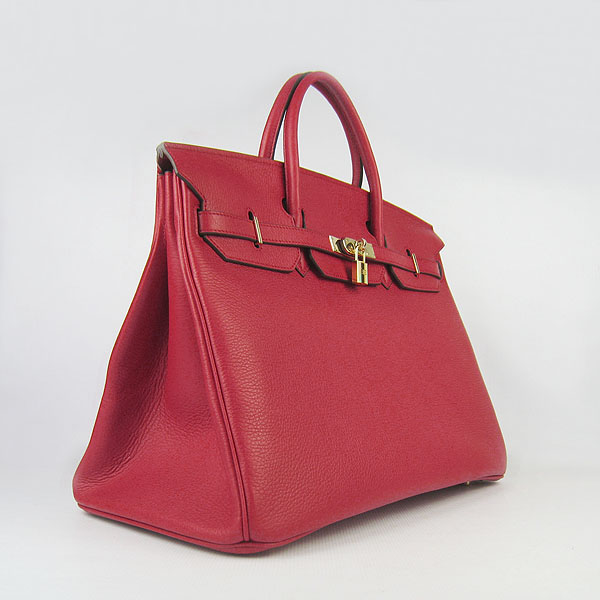 Hermes Birkin 40CM Togo Bag Red 6099 Gold Hermes Birkin 40CM Togo Bag Red 6099 Gold