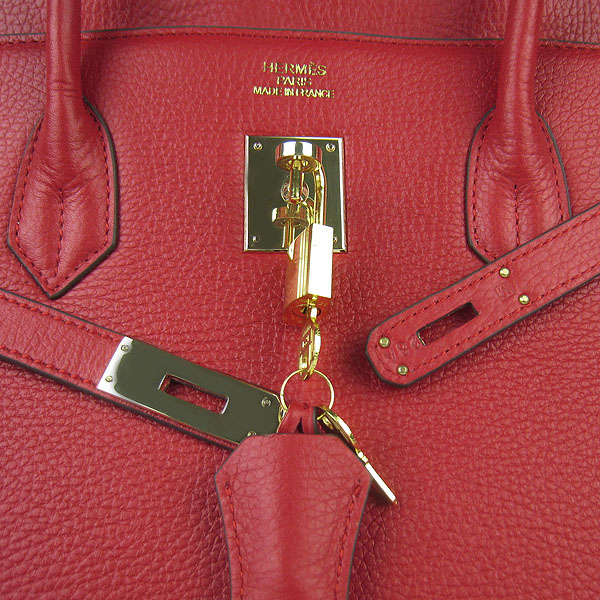 Hermes Birkin 40CM Togo Bag Red 6099 Gold Hermes Birkin 40CM Togo Bag Red 6099 Gold