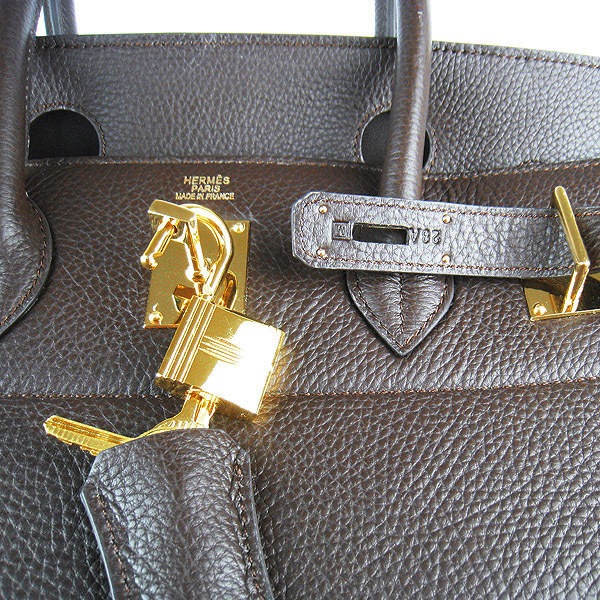 Hermes Birkin 6109 Togo Leather Bag Dark Coffee 42cm Gold Hermes Birkin 6109 Togo Leather Bag Dark Coffee 42cm Gold
