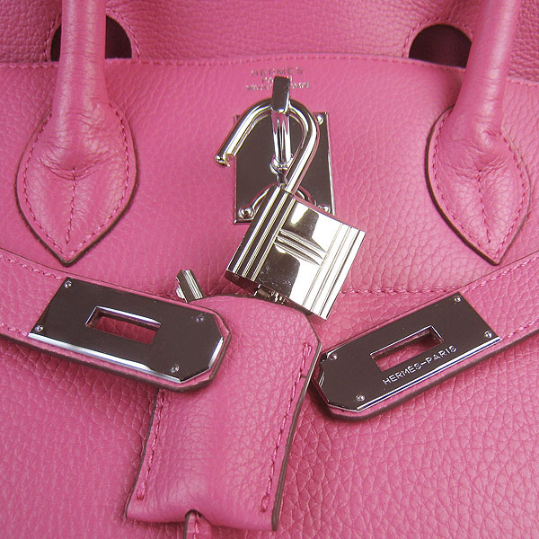 Hermes Birkin 6109 Togo Leather Bag Peachblow 42cm Silver Hermes Birkin 6109 Togo Leather Bag Peachblow 42cm Silver