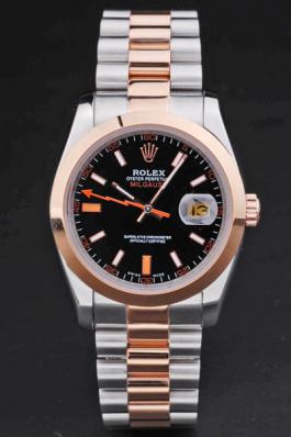 Rolex Milgauss Rose Gold&Black Stainless Steel 36mm Watch-RM3883 Rolex Milgauss Rose Gold&Black Stainless Steel 36mm Watch-RM3883