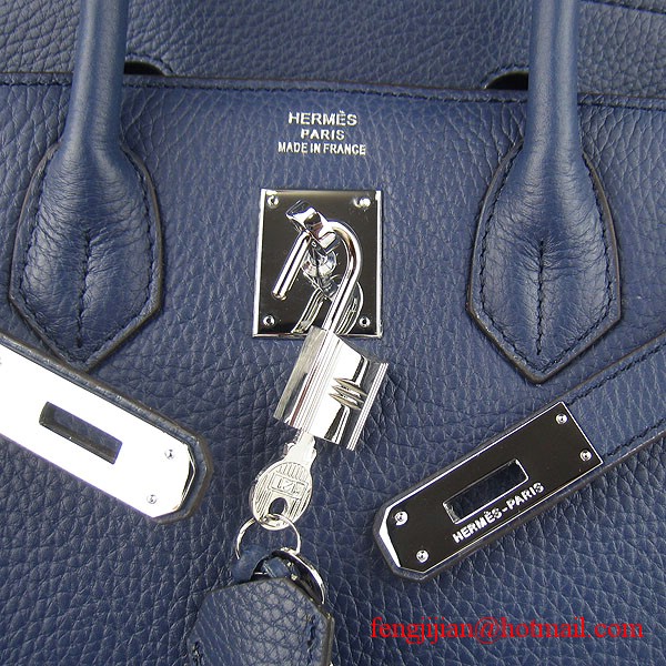 Hermes Birkin 30cm Togo Leather Bag Dark Blue 6088 Hermes Birkin 30cm Togo Leather Bag Dark Blue 6088