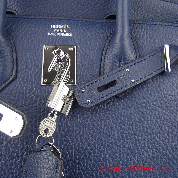 Hermes Birkin 30cm Togo Leather Bag Dark Blue 6088 Hermes Birkin 30cm Togo Leather Bag Dark Blue 6088