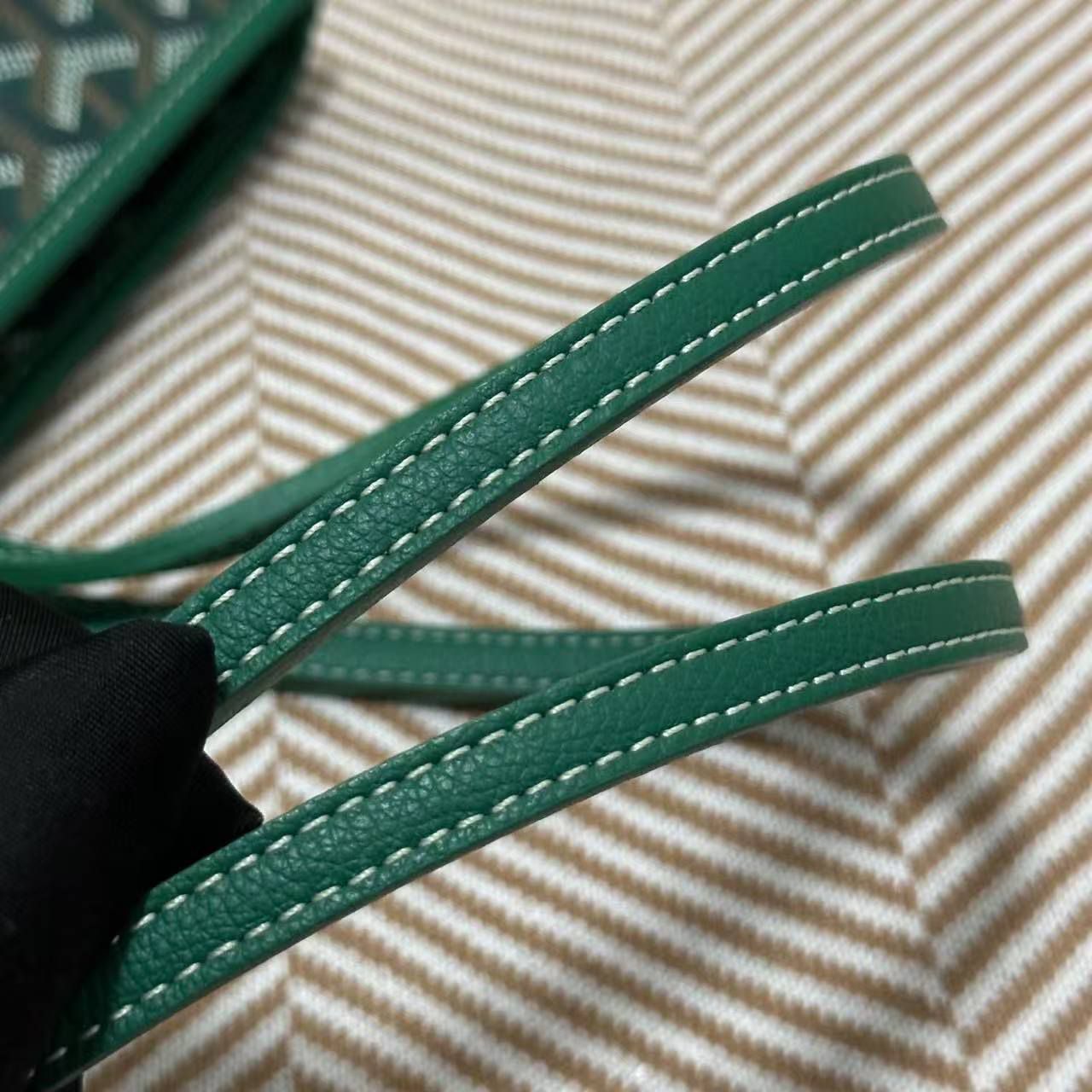 Goyard Calfskin Leather Tote Bag 20218 green Goyard Calfskin Leather Tote Bag 20218 green
