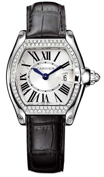 Cartier Roadster Series 18k White Gold Ladies Swiss Quartz Wristwatch-WE500260 Cartier Roadster Series 18k White Gold Ladies Swiss Quartz Wristwatch-WE500260