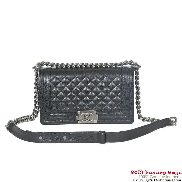 Boy Chanel Flap Shoulder Bag Classic Cannage Patterns A30172 Black Boy Chanel Flap Shoulder Bag Classic Cannage Patterns A30172 Black