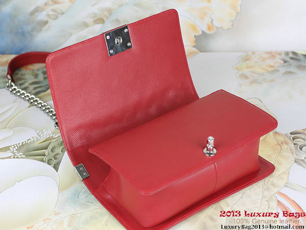 2013 Boy Chanel Flap Shoulder Bag Classic Cannage Patterns A67025 Red 2013 Boy Chanel Flap Shoulder Bag Classic Cannage Patterns A67025 Red