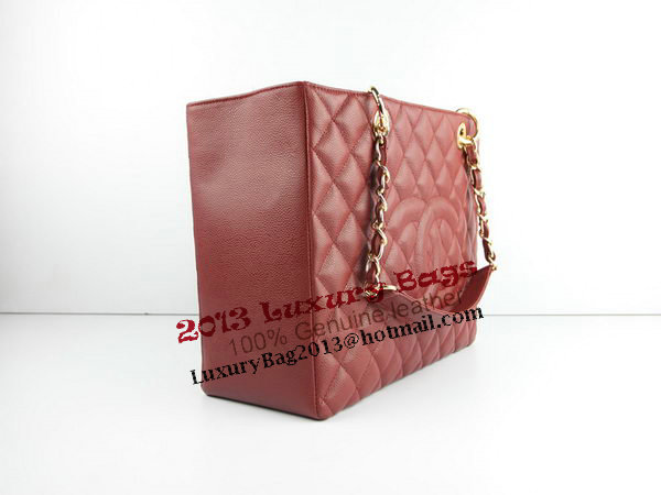 Chanel A50995 Maroon Original Cannage Leather Shoulder Bag Gold Chanel A50995 Maroon Original Cannage Leather Shoulder Bag Gold