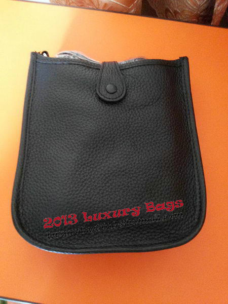 Hermes mini Evelyne Messenger Bag H1608S Black Hermes mini Evelyne Messenger Bag H1608S Black