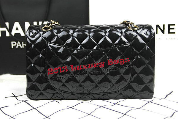 Chanel 2.55 Series Bags Black Original Patent Leather A1112 Gold Chanel 2.55 Series Bags Black Original Patent Leather A1112 Gold