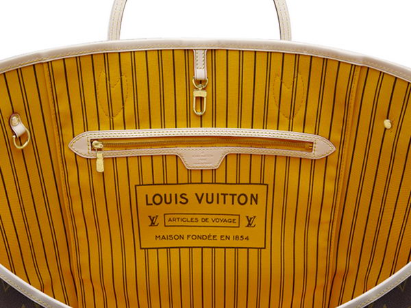 LOUIS VUITTON M40992 MONOGRAM CANVAS NEVERFULL GM MIMOSA LOUIS VUITTON M40992 MONOGRAM CANVAS NEVERFULL GM MIMOSA