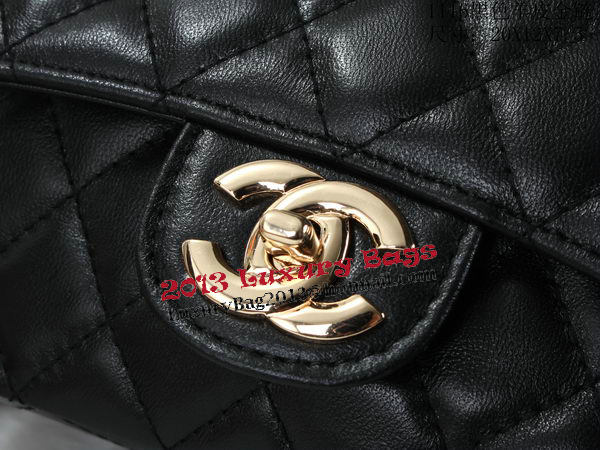Chanel Classic Flap Bags Sheepskin Leather A1116 Black Chanel Classic Flap Bags Sheepskin Leather A1116 Black