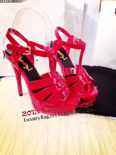 Yves Saint Laurent 130mm Pump Sandals Patent YSL250LWR Red Yves Saint Laurent 130mm Pump Sandals Patent YSL250LWR Red