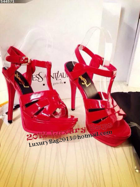 Yves Saint Laurent 130mm Pump Sandals Patent YSL250LWR Red Yves Saint Laurent 130mm Pump Sandals Patent YSL250LWR Red