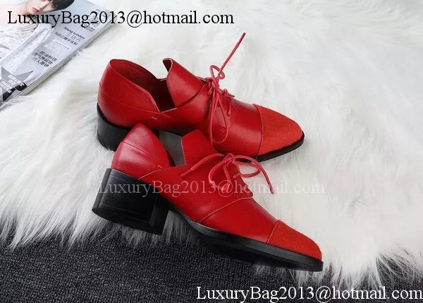 ALEXANDER MCQUEEN Ankle Boot Sheepskin MCQ275 Red ALEXANDER MCQUEEN Ankle Boot Sheepskin MCQ275 Red