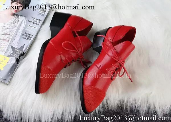 ALEXANDER MCQUEEN Ankle Boot Sheepskin MCQ275 Red ALEXANDER MCQUEEN Ankle Boot Sheepskin MCQ275 Red