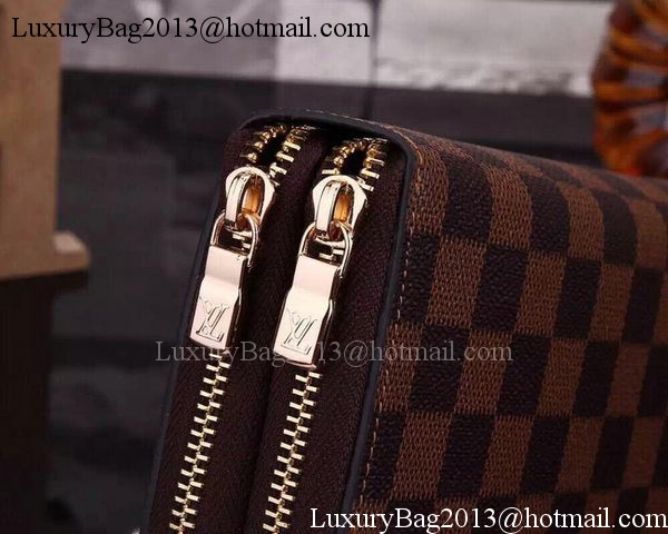 Louis Vuitton Damier Ebene Canvas Zippy Insolite Wallets N61723 Louis Vuitton Damier Ebene Canvas Zippy Insolite Wallets N61723