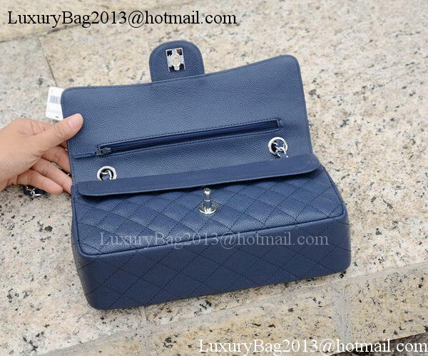 Chanel 2.55 Series Flap Bag Blue Cannage Pattern A1112 Silver Chanel 2.55 Series Flap Bag Blue Cannage Pattern A1112 Silver
