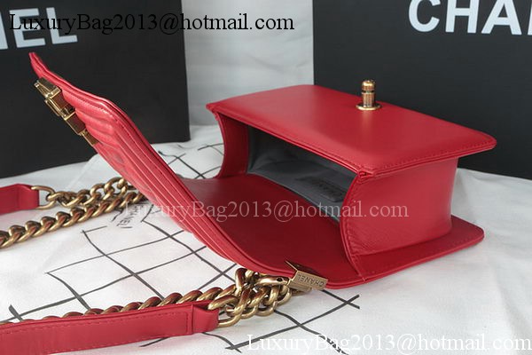 Boy Chanel mini Flap Bag Original Sheepskin A67085 Dark Red Boy Chanel mini Flap Bag Original Sheepskin A67085 Dark Red
