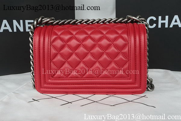 Boy Chanel mini Flap Bag Original Sheepskin A67085 Dark Red Boy Chanel mini Flap Bag Original Sheepskin A67085 Dark Red