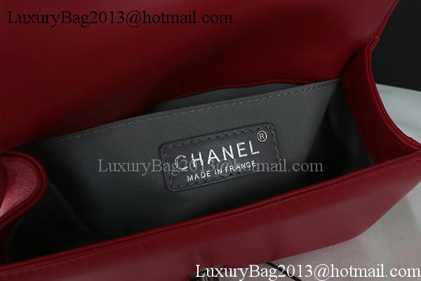 Boy Chanel mini Flap Bag Original Sheepskin A67085 Dark Red Boy Chanel mini Flap Bag Original Sheepskin A67085 Dark Red