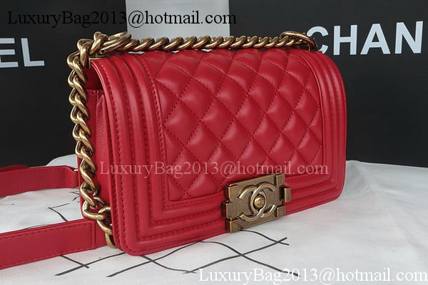 Boy Chanel mini Flap Bag Original Sheepskin A67085 Dark Red Boy Chanel mini Flap Bag Original Sheepskin A67085 Dark Red