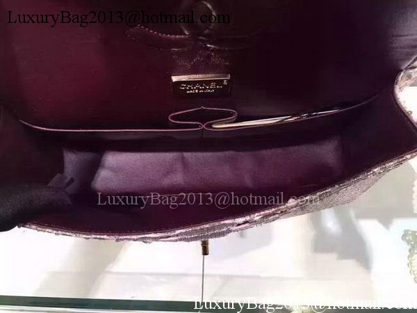 Chanel 2.55 Series Flap Bags Gray Original Python Leather A1112SA Gold Chanel 2.55 Series Flap Bags Gray Original Python Leather A1112SA Gold