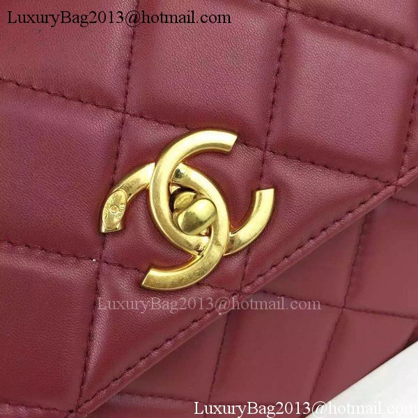 Chanel Classic Top Flap Bag Burgundy Original Leather A98079 Gold Chanel Classic Top Flap Bag Burgundy Original Leather A98079 Gold