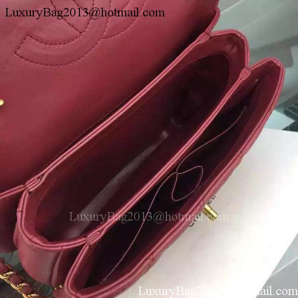 Chanel Classic Top Flap Bag Burgundy Original Leather A98079 Gold Chanel Classic Top Flap Bag Burgundy Original Leather A98079 Gold