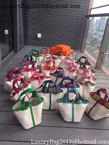 Hermes Picotin Lock 18cm Bag Canvas HPL8618T Sakura Hermes Picotin Lock 18cm Bag Canvas HPL8618T Sakura