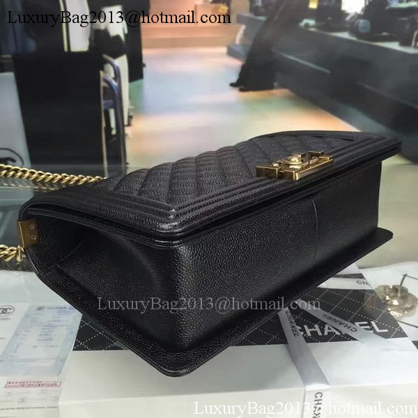 Boy Chanel Flap Bags Original Black Cannage Pattern A67088 Gold Boy Chanel Flap Bags Original Black Cannage Pattern A67088 Gold