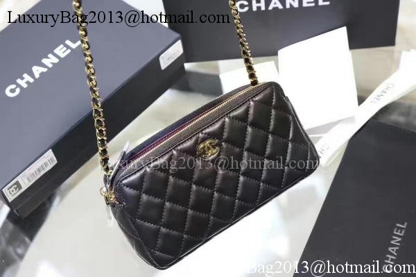 Chanel mini Shoulder Bag Black Sheepskin Leather A7020 Silver Chanel mini Shoulder Bag Black Sheepskin Leather A7020 Silver