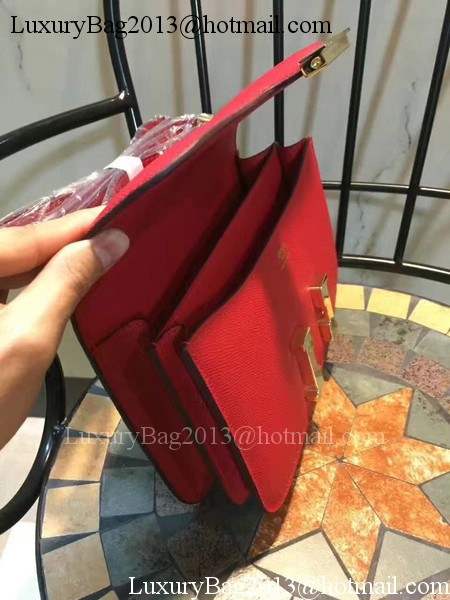 Hermes Constance Bag Calfskin Leather H9978 Red Hermes Constance Bag Calfskin Leather H9978 Red