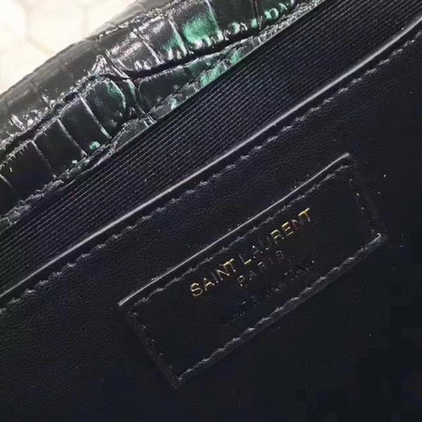 Saint Laurent mini Croco Leather Cross-body Shoulder Bag Y2811 Black Saint Laurent mini Croco Leather Cross-body Shoulder Bag Y2811 Black