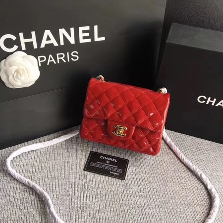 Chanel Classic Flap mini Bag Original Leather A1115 Red Chanel Classic Flap mini Bag Original Leather A1115 Red