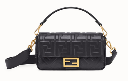 FENDI BAGUETTE Mini Shoulder Bag 8BS017 black FENDI BAGUETTE Mini Shoulder Bag 8BS017 black