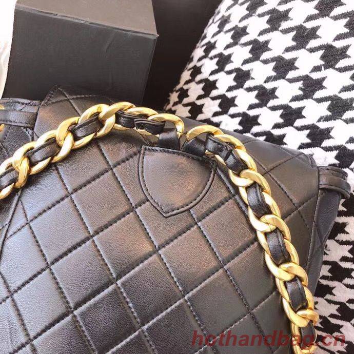 Chanel Original Sheepskin Backpack 56987 black Chanel Original Sheepskin Backpack 56987 black