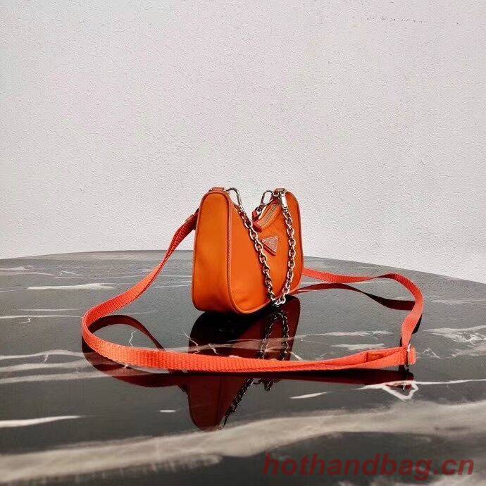 Prada Re-Edition nylon mini shoulder bag 1TT122 orange Prada Re-Edition nylon mini shoulder bag 1TT122 orange