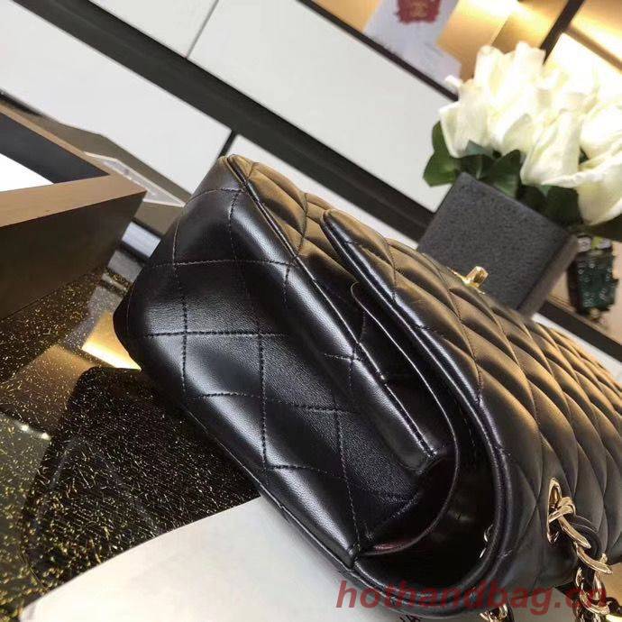 Chanel Jumbo Double Flaps Bags Black Original Sheepskin Leather A36097 Gold Chanel Jumbo Double Flaps Bags Black Original Sheepskin Leather A36097 Gold