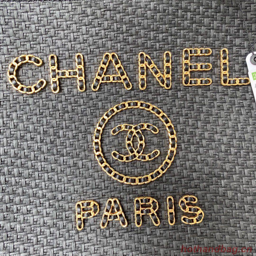 Chanel Large Weave Shopping Bag A66941 Black Chanel Large Weave Shopping Bag A66941 Black