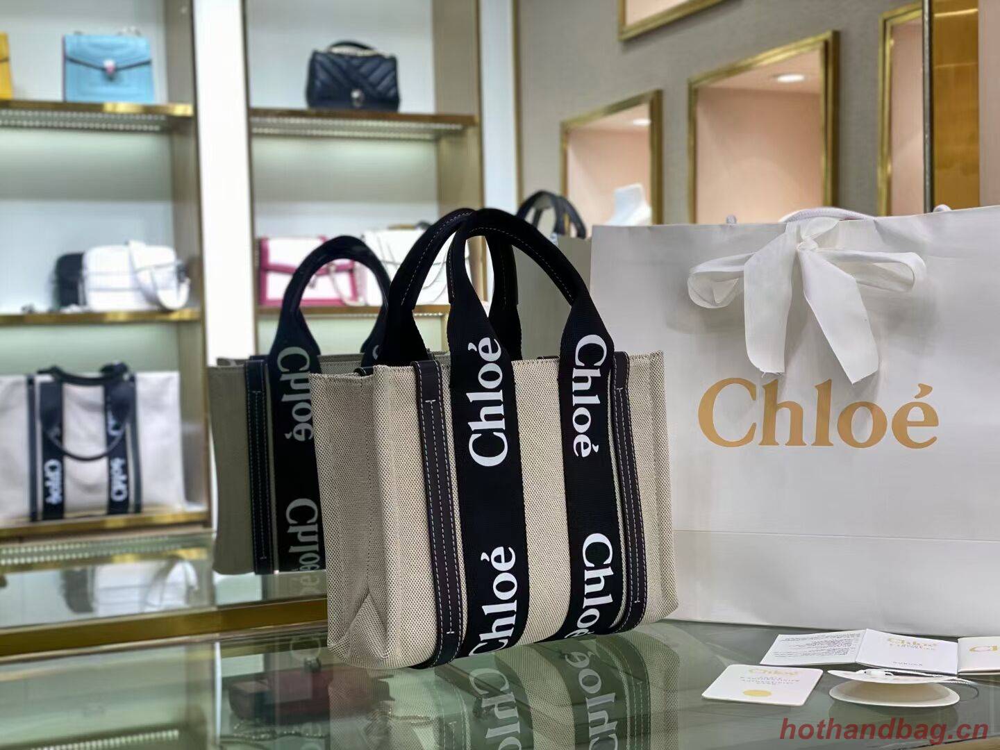 Chloe Cloth & leather 6C027 black Chloe Cloth & leather 6C027 black