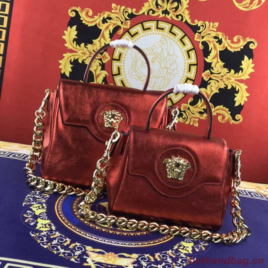 Versace Original medium Calfskin Leather Bag FS1041 red Versace Original medium Calfskin Leather Bag FS1041 red