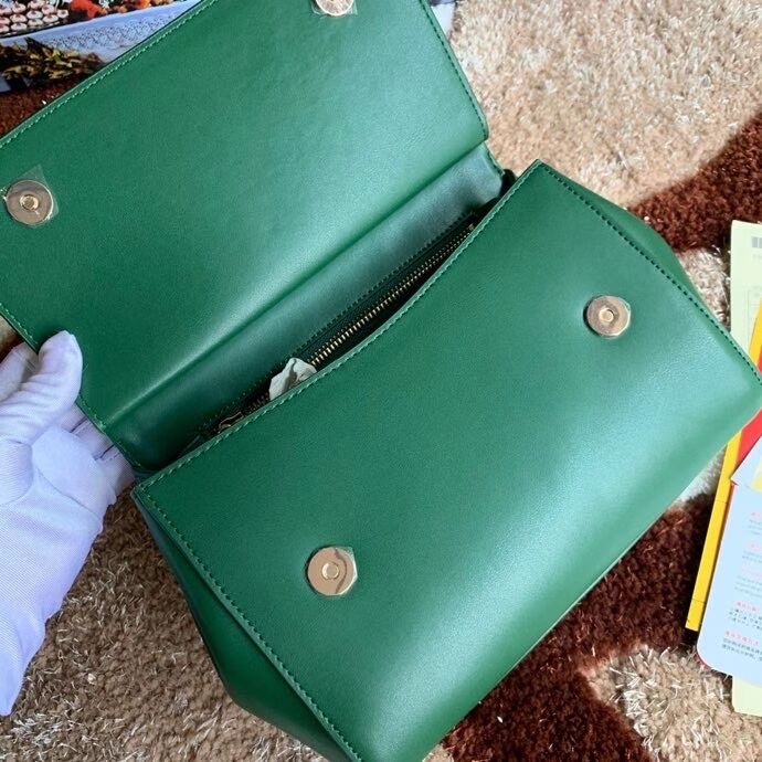 Dolce & Gabbana Origianl Leather Shoulder Bag 5157 green Dolce & Gabbana Origianl Leather Shoulder Bag 5157 green
